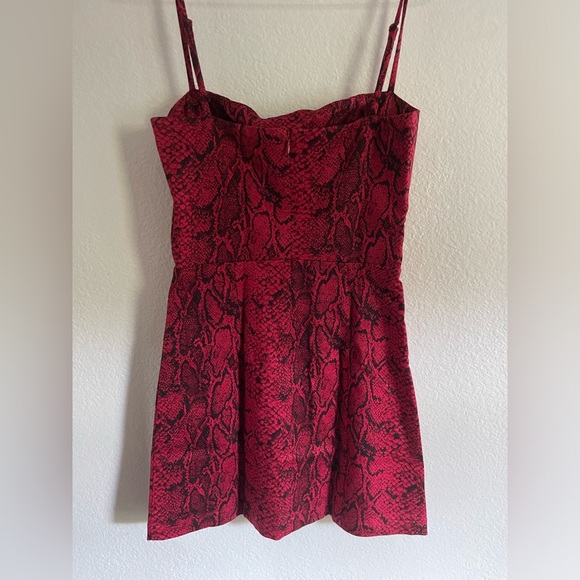 Reformation Morrison Python Print Dress Sz 4 - Picture 3 of 4
